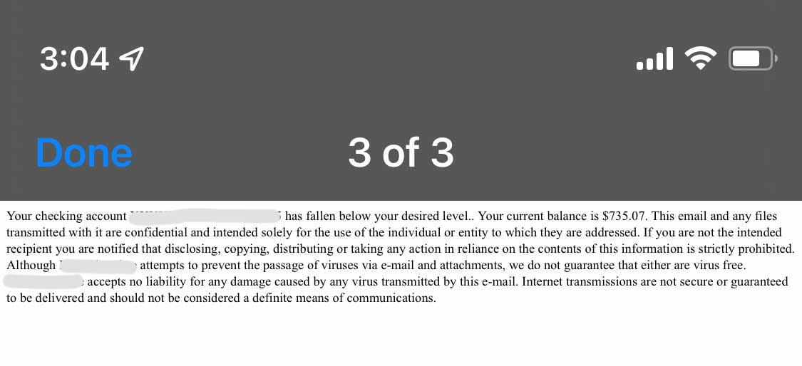 Screenshot of the actual attachment text with no design and just plain text.