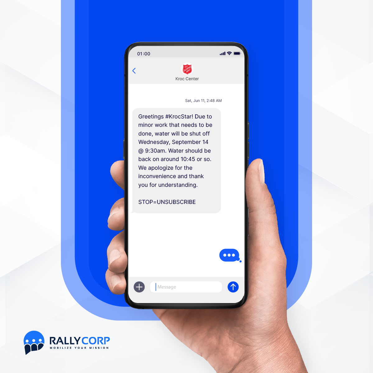 Text from the Kroc Center