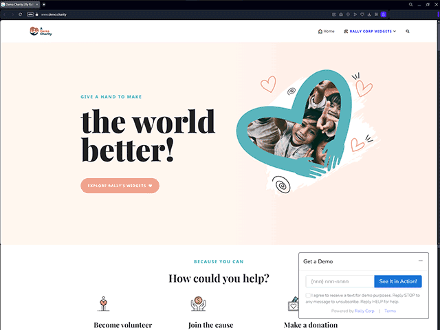 Animated GIF showing subscribe on a computer.