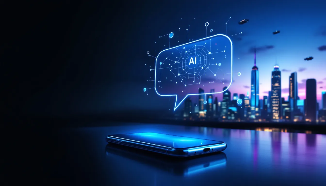 A graphic showcasing key features of smart texting solutions.