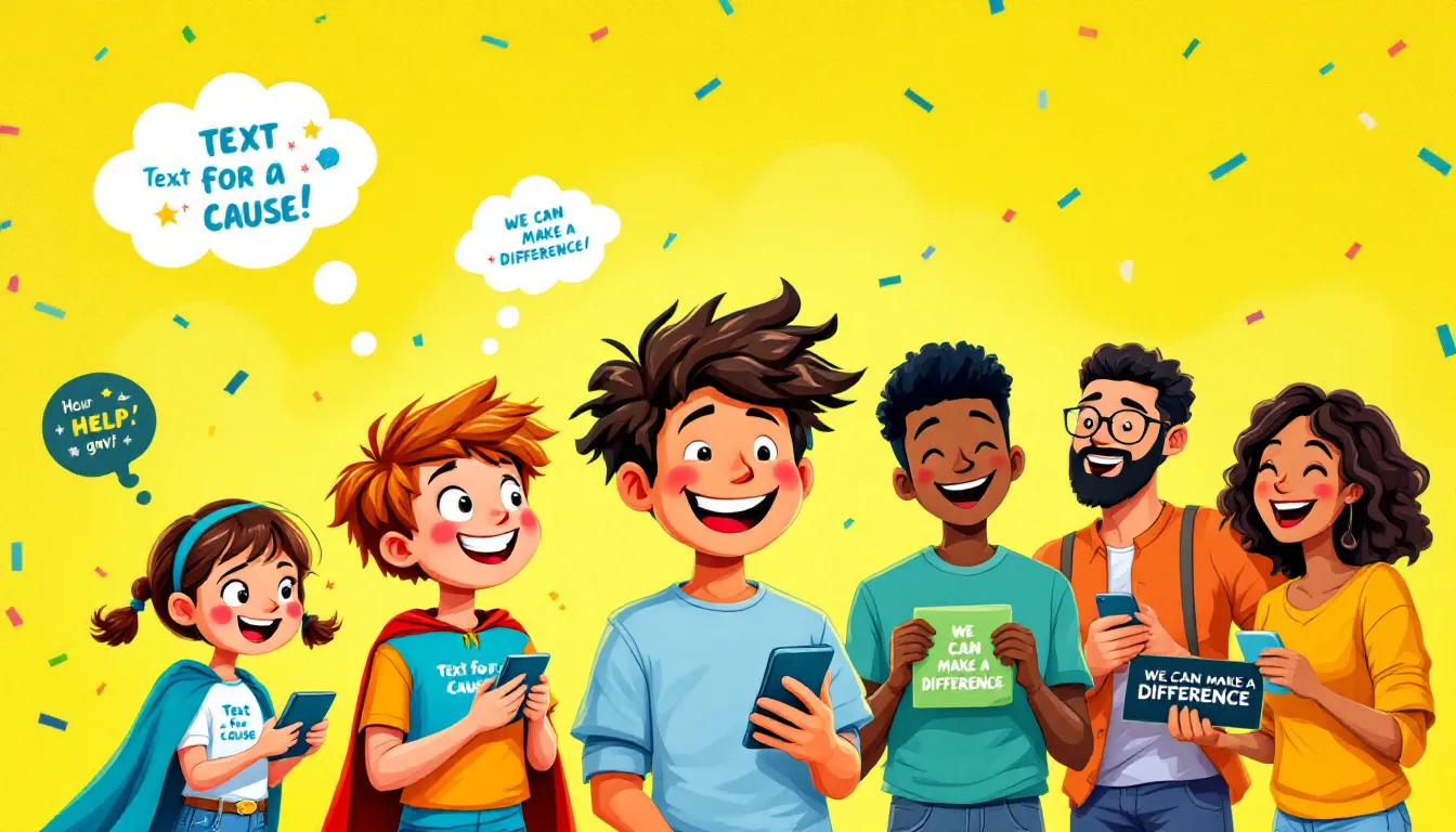 Promoting a text a thon fundraiser through social media.