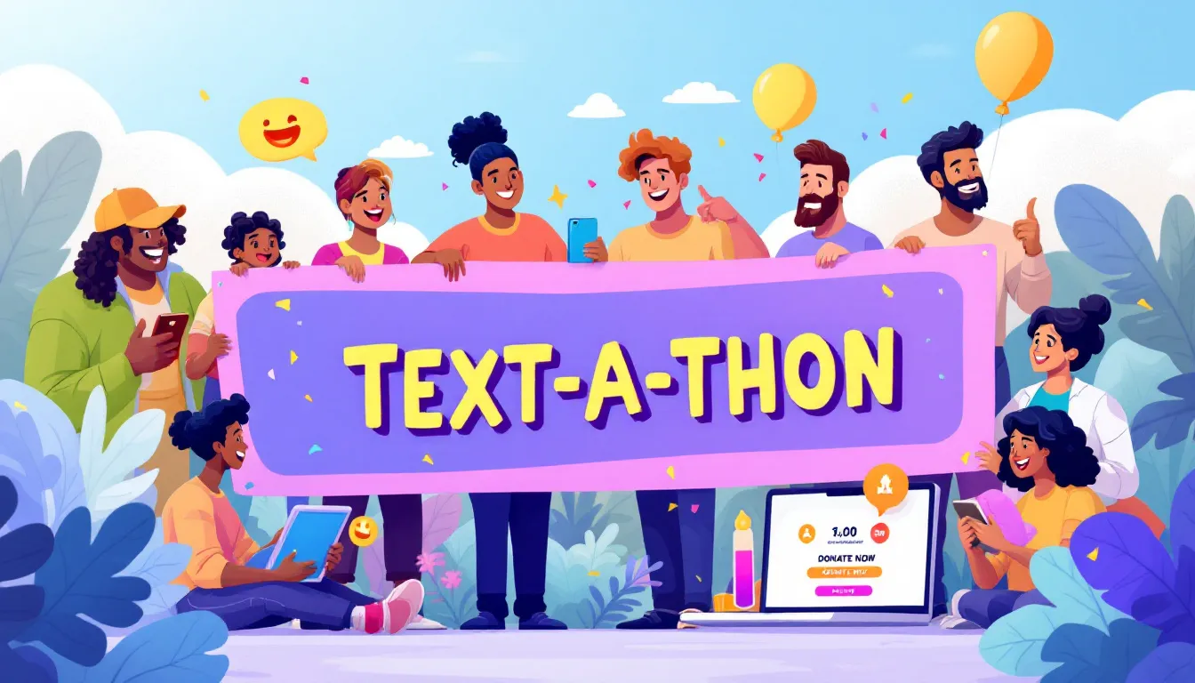 An overview of text a thon fundraisers, showcasing various fundraising tools.